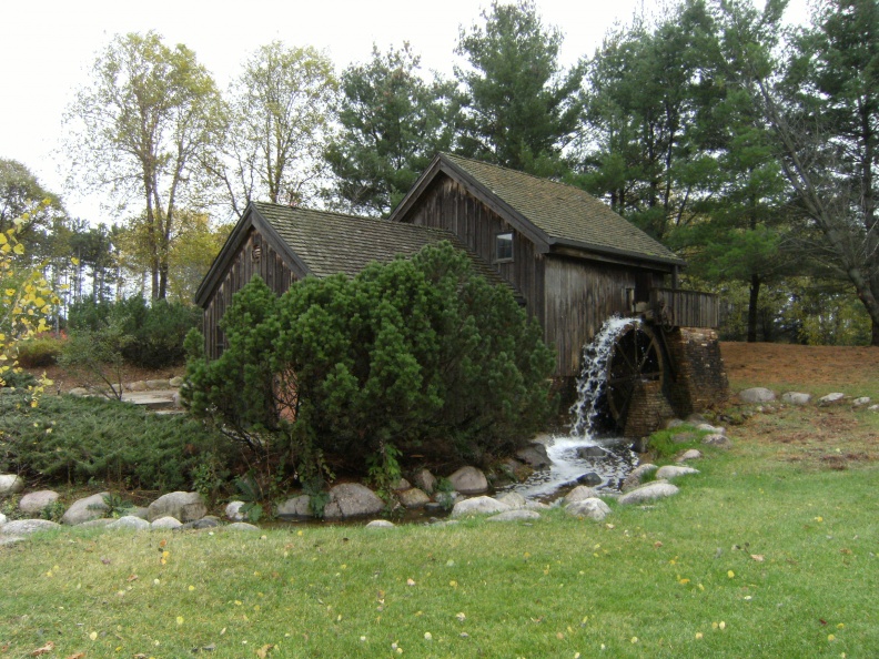 The old Woodward mill and water wheel in Stevens Point Wisconsin_ ca_ October 14_ 2014.JPG